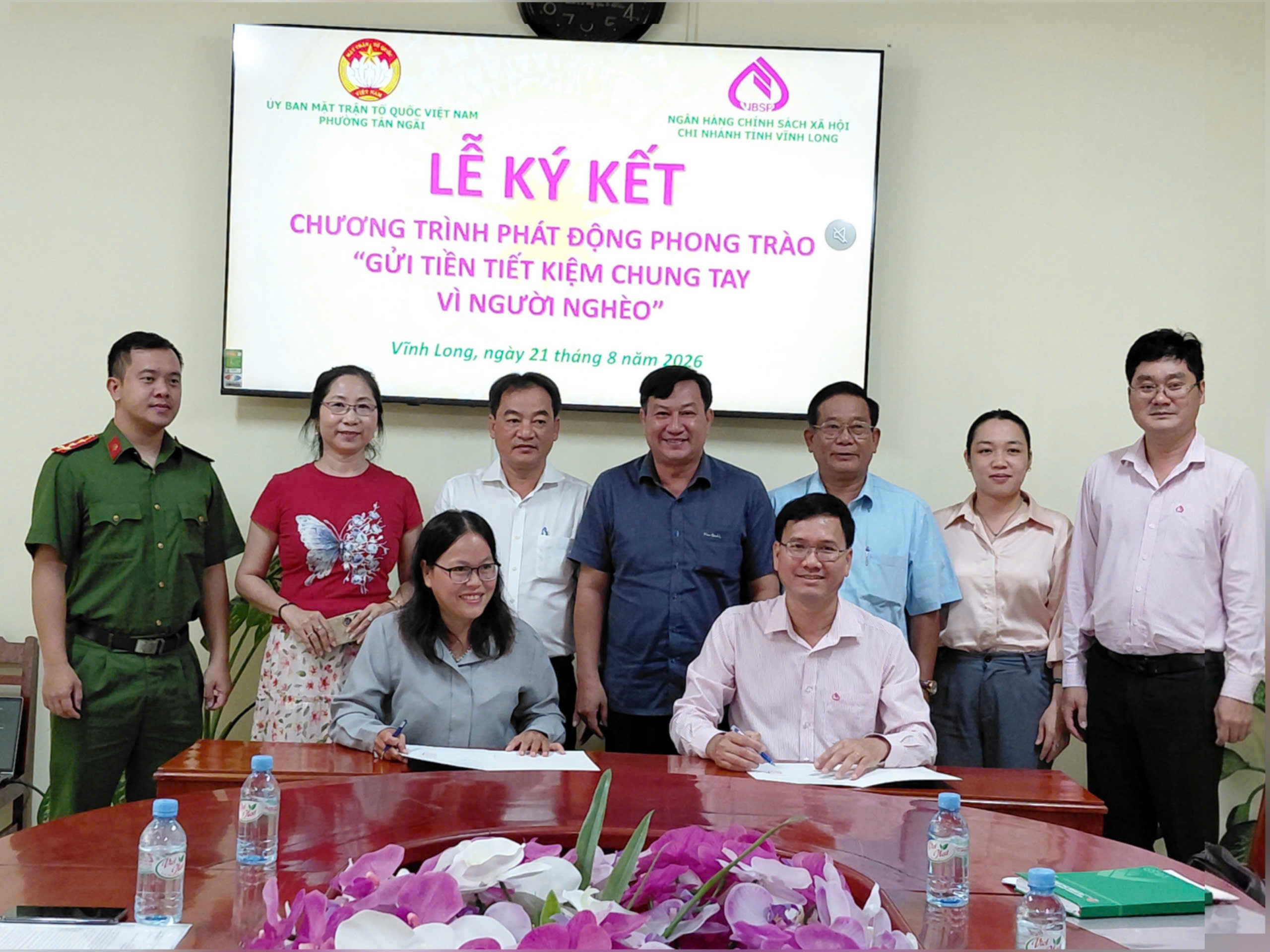 Hội Nghị Ký kết Chương Trình Phát Động Phong Trào "Gửi Tiền Tiết Kiệm Chung Tay Vì Người Nghèo" Của Phường Tân Ngãi Năm 2026.