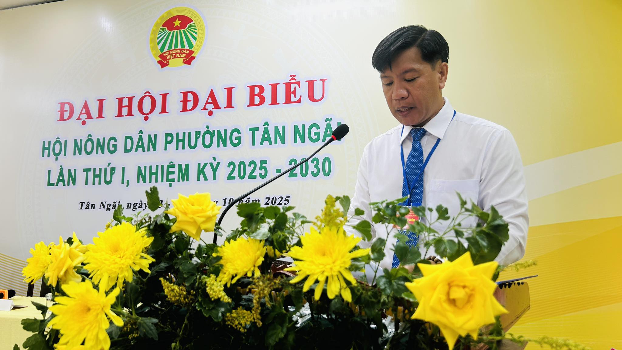 Phiên làm việc thứ nhất - Đại hội đại biểu Hội nông dân phường Tân Ngãi lần thứ I - Nhiệm kỳ 2025 - 2030