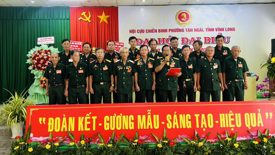 Đại hội đại biểu Hội Cựu chiên binh phường Tân Ngãi lần thứ VIII, nhiệm kỳ 2025 - 2030