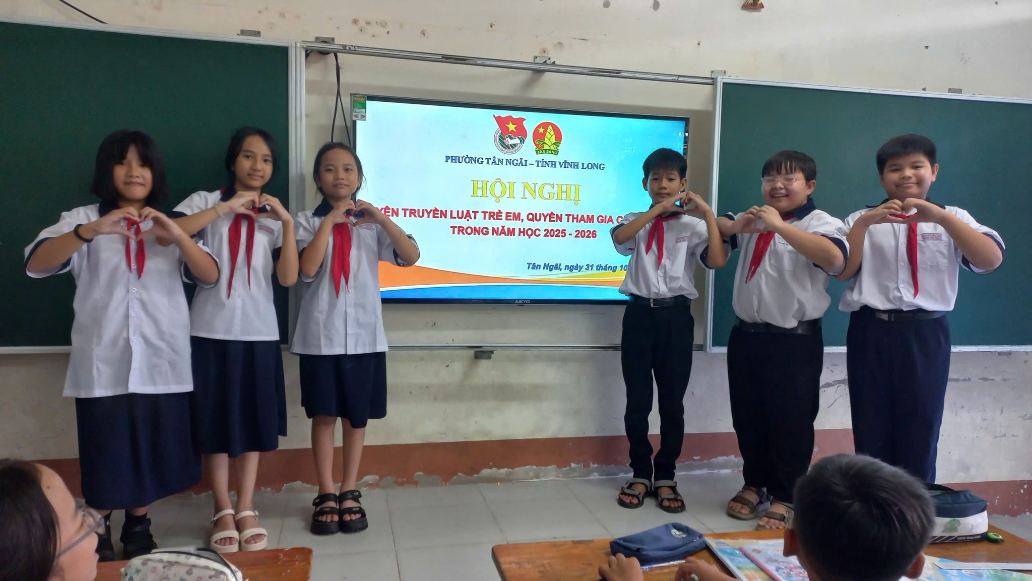 Các liên đội trên địa bàn phường Tân Ngãi - Tổ chức tuyên truyền về Luật Trẻ em và quyền tham gia của trẻ em.