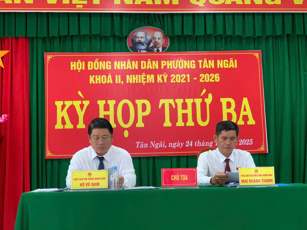 HĐND phường Tân Ngãi - Tổ chức kỳ họp thứ 3, khóa II, nhiệm kỳ 2021-2026
