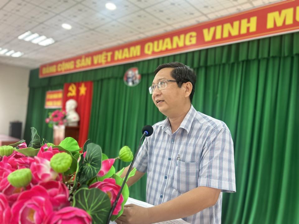 Điện lực Long Châu - Tổ chức Hội nghị công tác phát triển điện tại phường Tân Ngãi