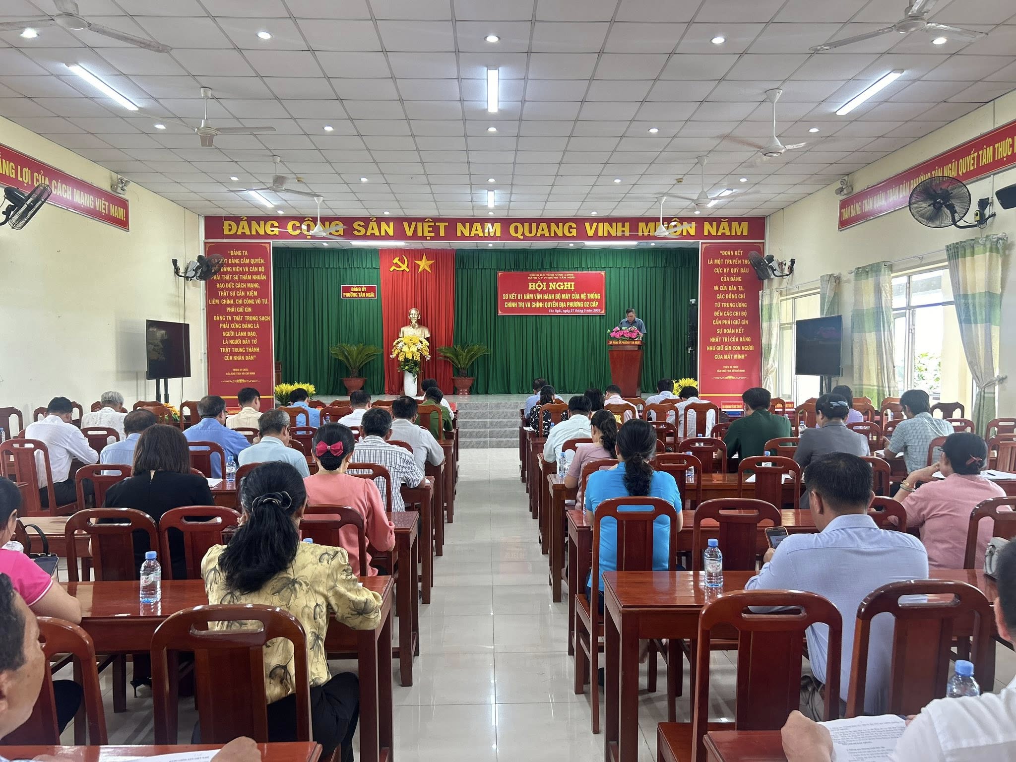 Phường Tân Ngãi - Tổ chức Hội nghị sơ kết 01 năm thực hiện sắp xếp đơn vị hành chính theo mô hình chính quyền địa phương 02 cấp