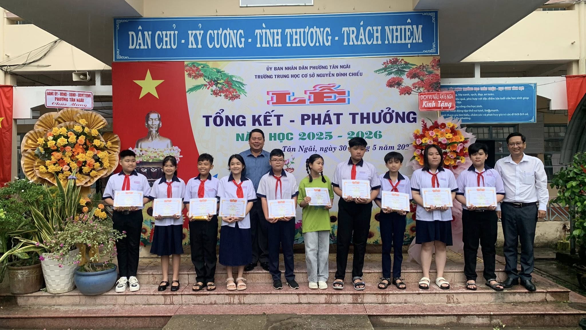 Tổng kết năm học 2025 - 2026 tại các điểm trường trên địa bàn phường Tân Ngãi