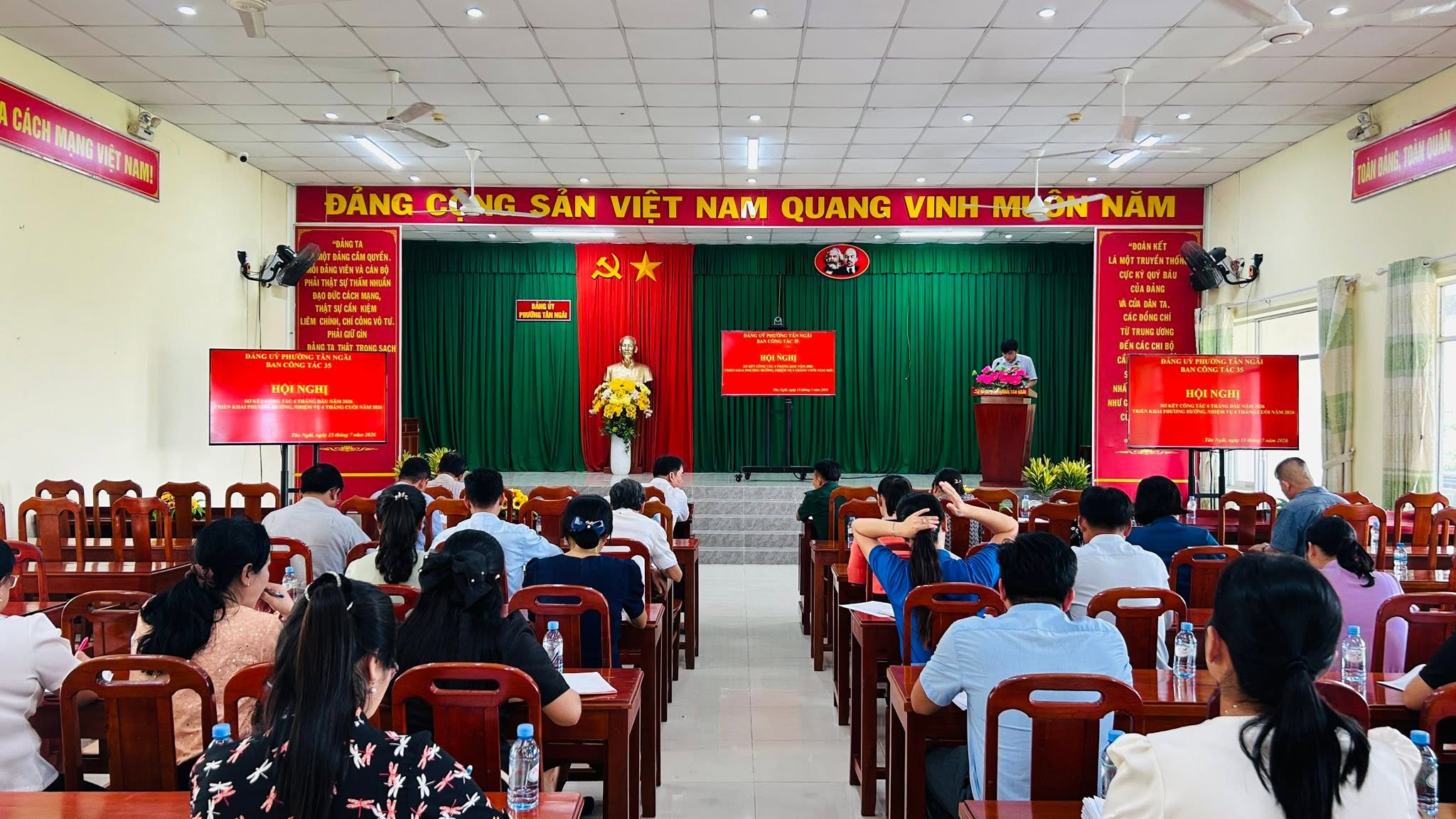 Ban Công tác 35 phường Tân Ngãi tổ chức Hội nghị sơ kết công tác 6 tháng đầu năm 2026 và triển khai phương hướng, nhiệm vụ 6 tháng cuối năm 2026.