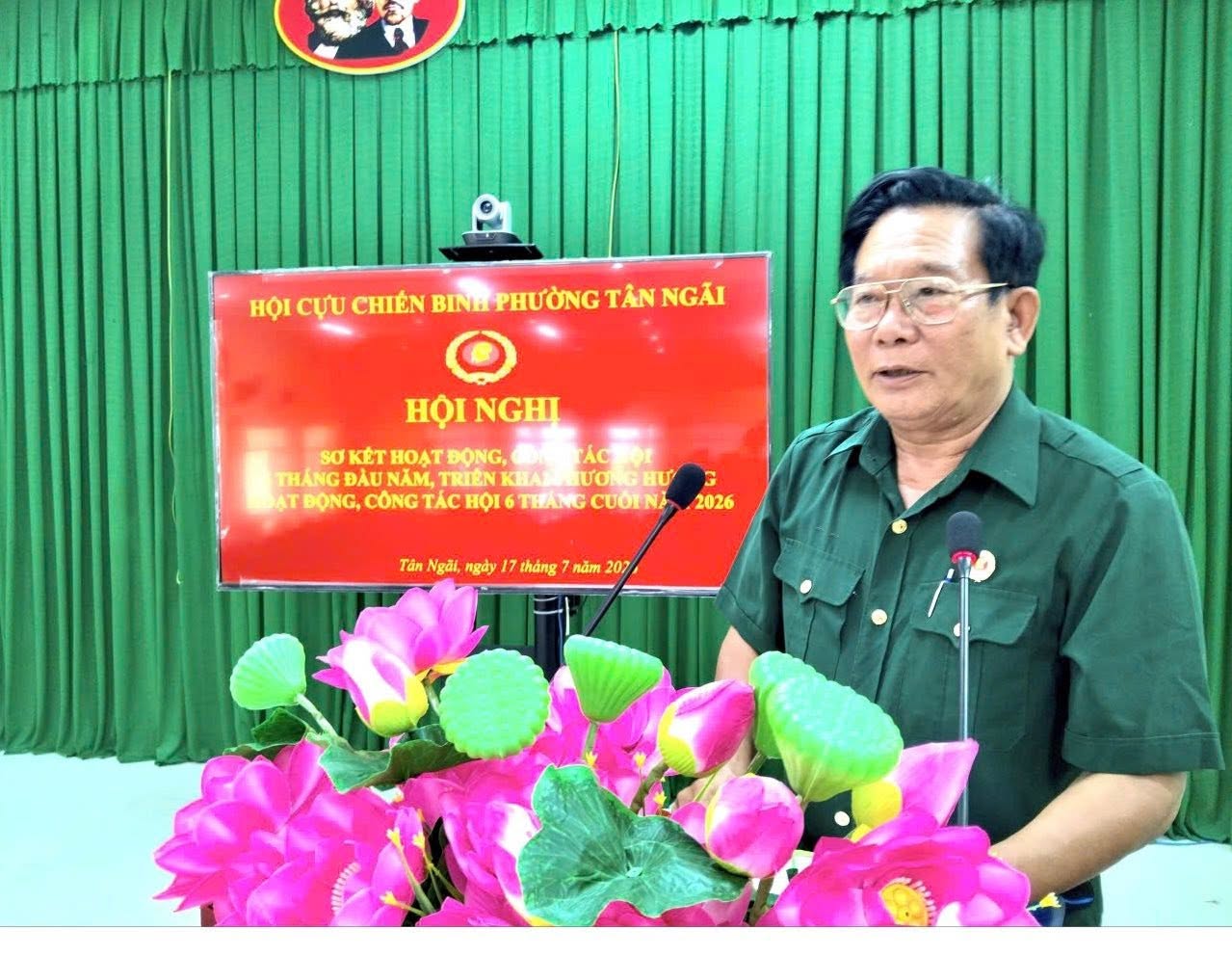Hội Cựu chiến binh phường Tân Ngãi - Tổ chức Hội nghị sơ kết 6 tháng đầu năm 2026