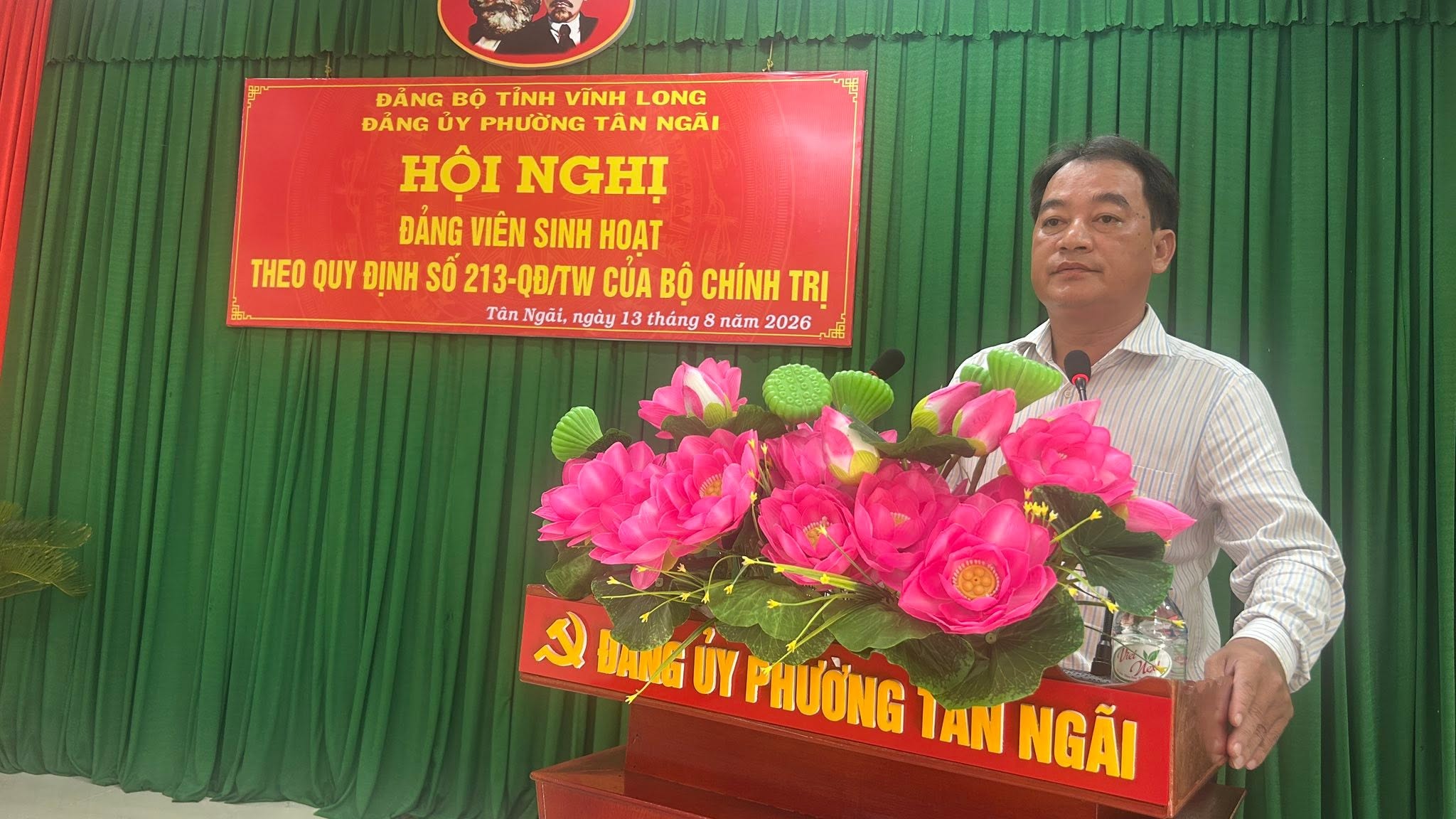 Đảng ủy phường Tân Ngãi - Họp mặt Đảng viên theo Quy định 213-QĐ/TW