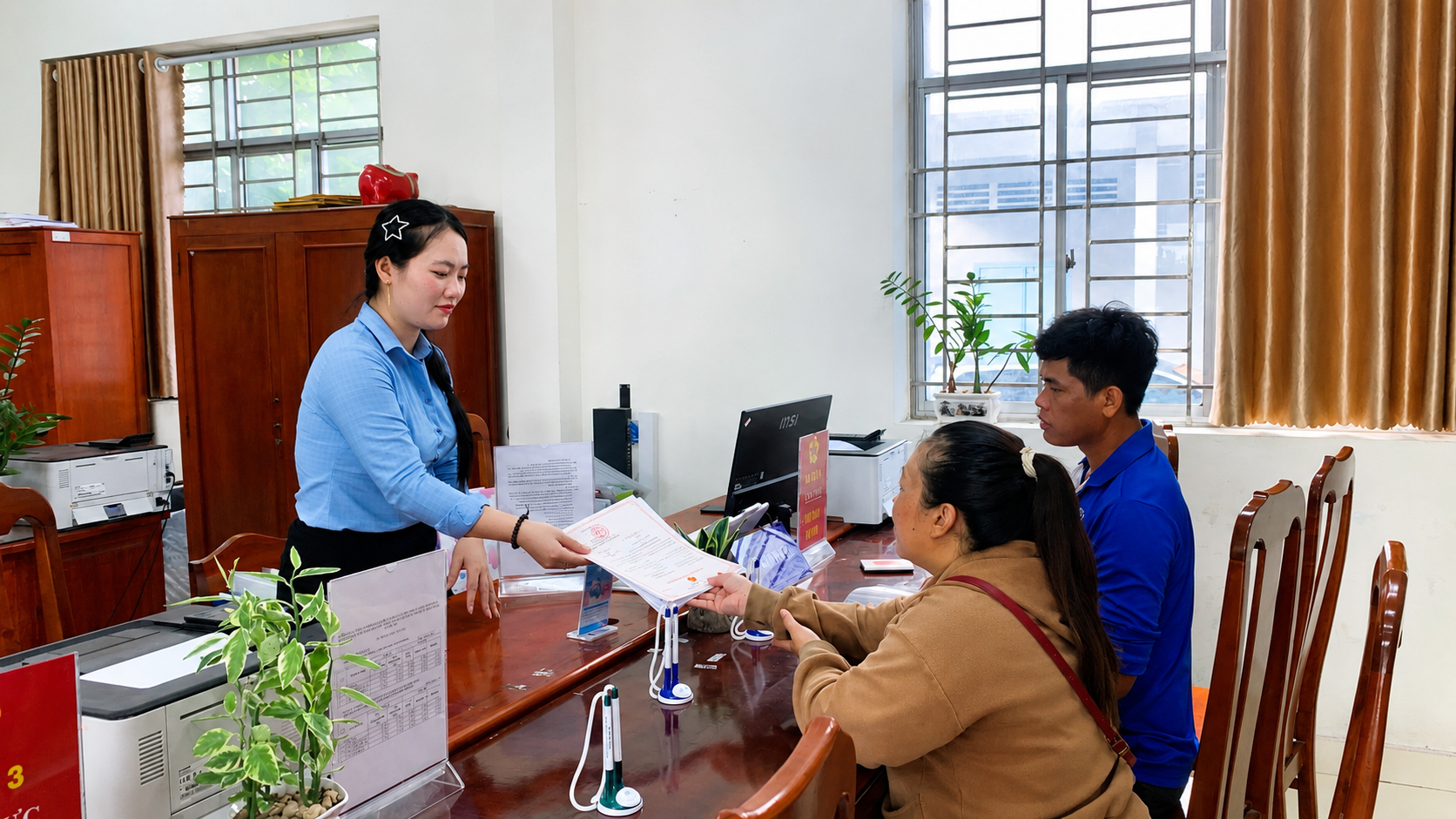 Phường Tân Ngãi triển khai giải quyết thủ tục hành chính phi địa giới