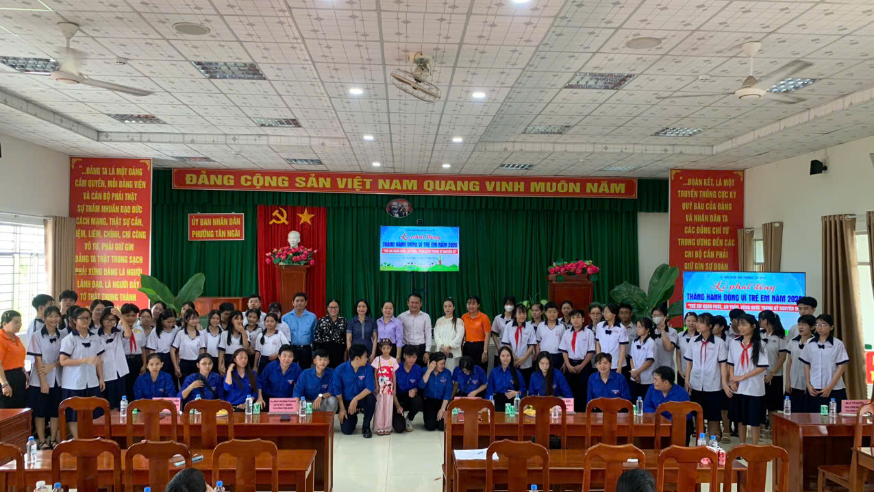 Phường Tân Ngãi tổ chức Lễ phát động hưởng ứng Tháng hành động vì trẻ em năm 2026